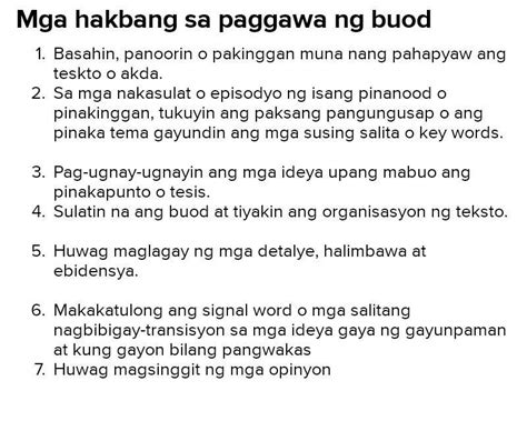 Ano Ang Unang Hakbang Sa Paggawa Ng Balangkas