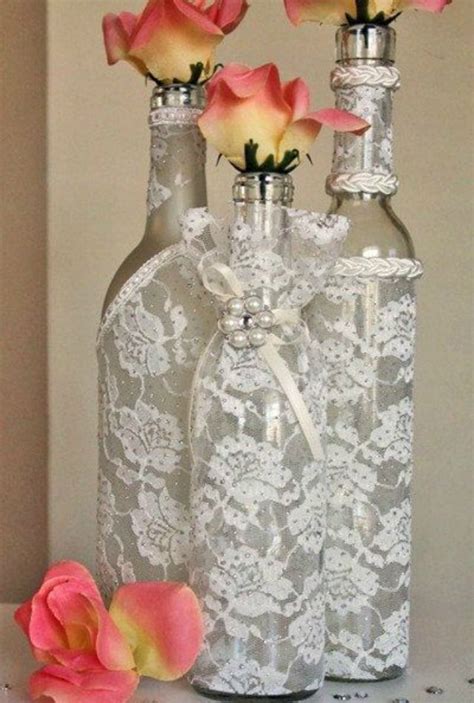 Arranjo De Mesa Para Casamento Modelos Lindos Para Copiar Revista Artesanato Glass Bottle
