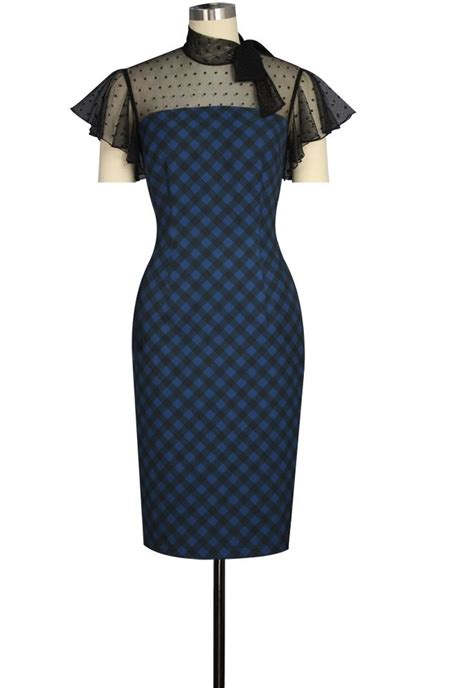 Retro Wiggle Dress Chic Star Design By Amber Middaugh Vintage