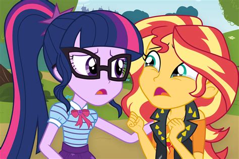 Equestria Girls Sunset Shimmer And Twilight Sparkle Coloring Pages