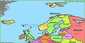 Map of Northern Europe