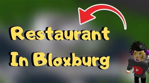 Making A Restaurant In Bloxburg Part Roblox Youtube