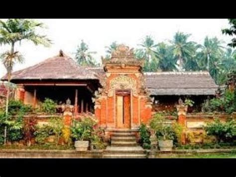 Kalau zaman dulu tempat tinggal. Desain Rumah Adat Bali - YouTube