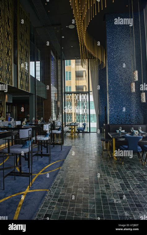 Elegant Restaurant Interior Bangkok Thailand Stock Photo Alamy