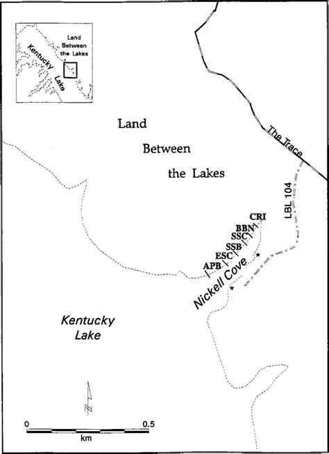 Six Habitat Zones Designated For Nickell Cove On Kentucky Lake Inset