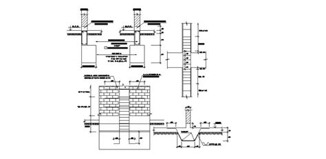 Typical Sump Pit Section And Cad Construction Details Dwg File Cadbull