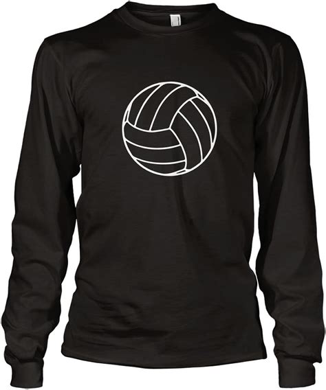 Volleyball Sports Long Sleeve Unisex T Shirt Tee Black 3xl Clothing