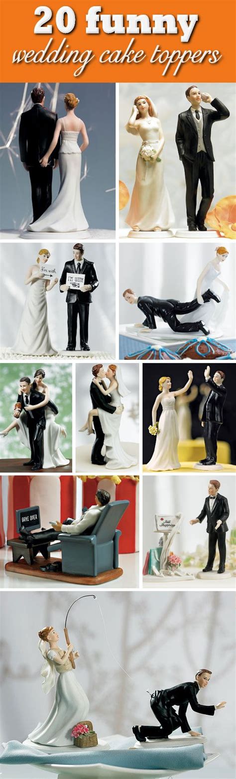 20 Humorous And Funny Wedding Cake Toppers That Will Have Your Guests Laughing Funny Wedding