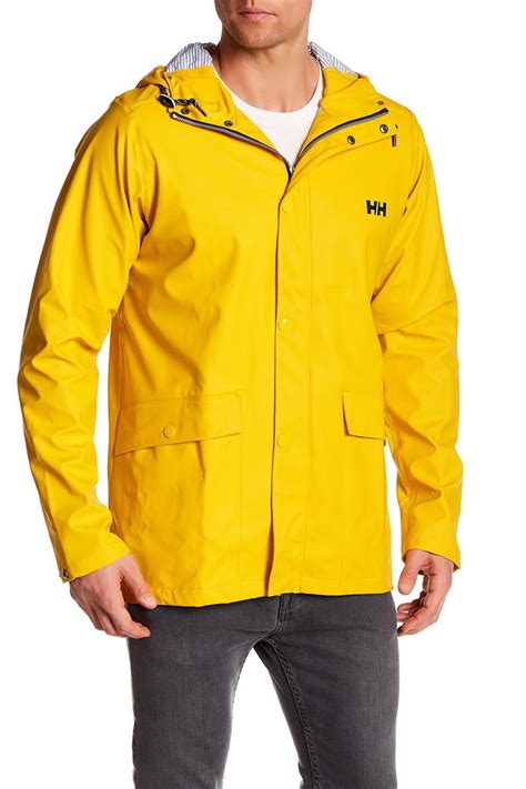 Helly Hansen Synthetic Lerwick Rain Jacket In Yellow For Men Lyst