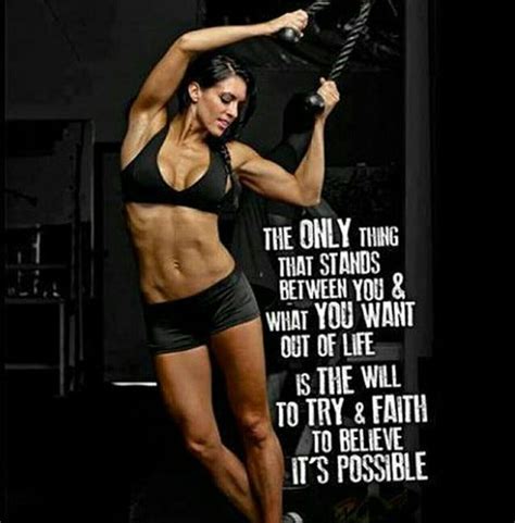 Strong Will And Believe That You Can Do It Workout Motivation Women