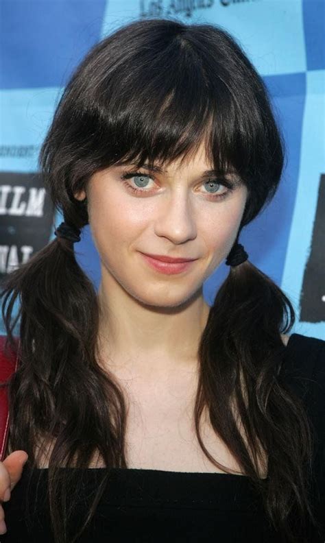 Zooey Deschanel Double Ponytail Hair Styles 2017 Hair Styles