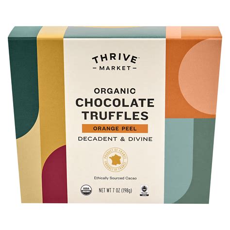 Thrive Market Goods Organic Chocolate Truffles Orange Peel Thrive Market