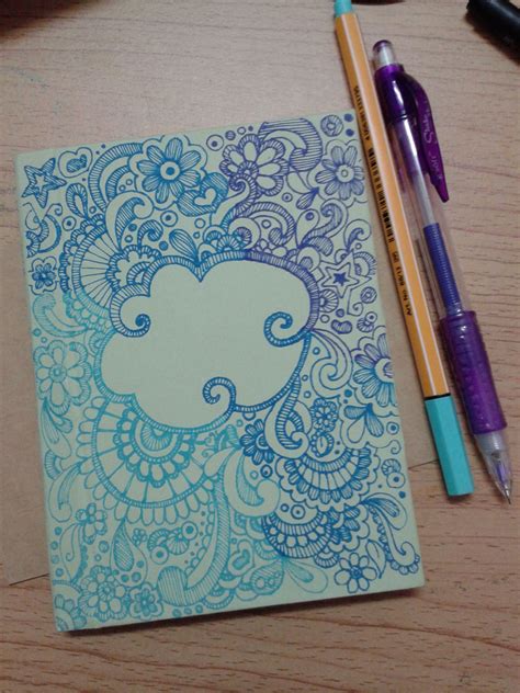 Doodle For Diy Notebook Cover My Work Pinterest Notebook Covers