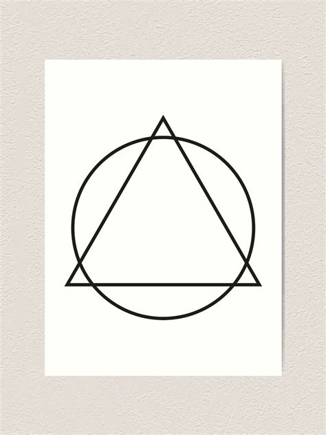 Circle And Triangle Alcoholics Anonymous Logo Art Print By