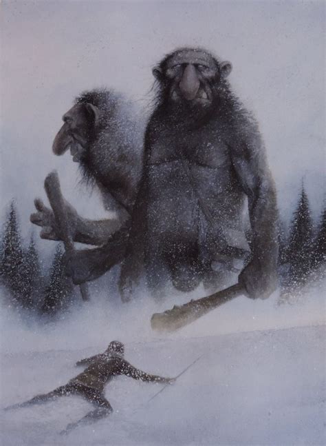 Snow Trolls By Turnermohan Winter Clubs Forest Woods Monster Beast