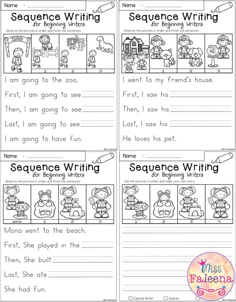 Sequencing Numbers Worksheets First Grade