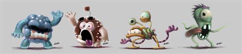 Cute Photoshop Character Designs By Salvador Ramirez Madriz Illustration Mayhem And Muse