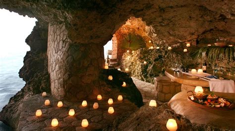 candlelight cave dining overlooking the ocean at the caves in negril jamaica visit jamaica
