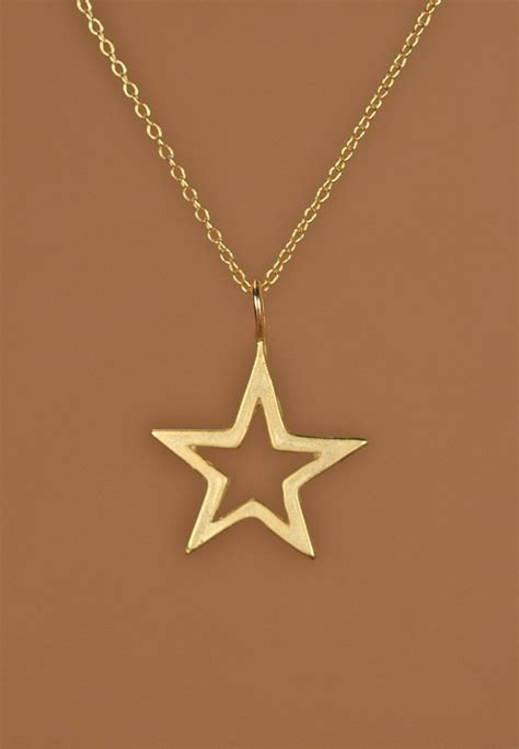 Gold Star Necklace Celestial Necklace Wish Upon A Star Twinkle