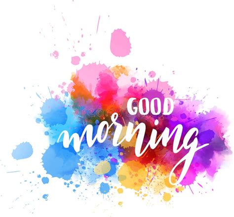 Good Morning Watercolor Stock Illustrations 429 Good Morning