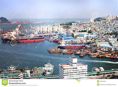 Busan South Korea Industrial Harbor Editorial Stock Image Image 15031639