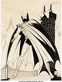 Bob Kane - Large Vintage Batman Specialty Illustration Original Art ...