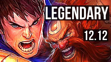 GAREN Vs GRAGAS TOP 10 1 11 1 6M Mastery Legendary 500 Games