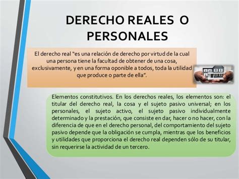 Derechos Reales O Personales Exposicion