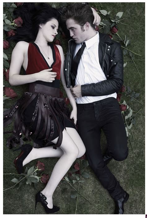 Robert Pattinson And Kristen Stewart Harpers Bazaar Outtakes Twilight Series Photo