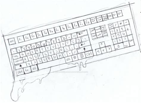 Sketch Of A Computer Keyboard At Explore