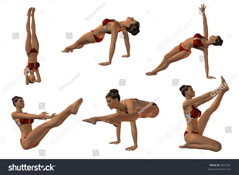 Sexy Yoga Poses Stock Illustration 9841591 Shutterstock
