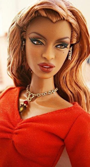 Pin By ⚜teryl⚜ On Red Doll Glamour Beautiful Barbie Dolls Black Barbie Black Doll