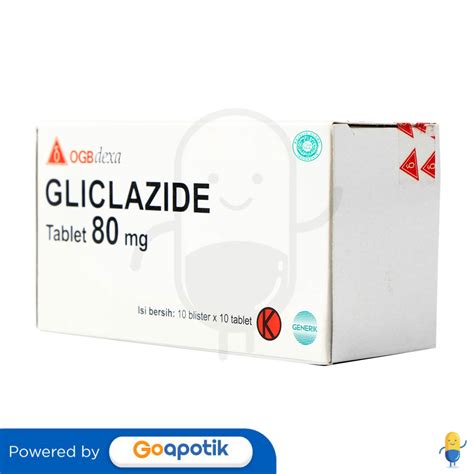 Gliclazide Ogb Dexa Medica 80 Mg Box 100 Tablet Diabetes Kegunaan