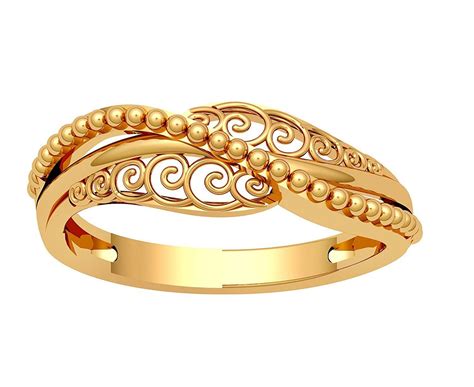 Fein Schweißen Mittagessen Simple Gold Ring Design Schöne Frau Geschenk