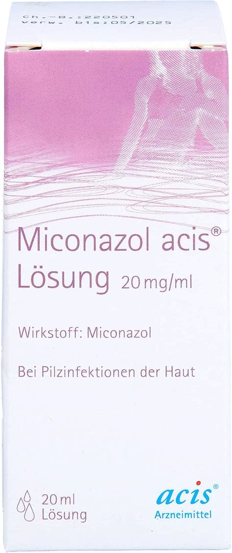 Miconazol Acis Lösung 20 Ml Amazonde Drogerie And Körperpflege