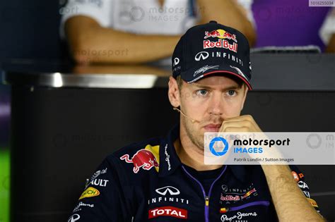 Sebastian Vettel Ger Red Bull Racing In The Press Conference Formula