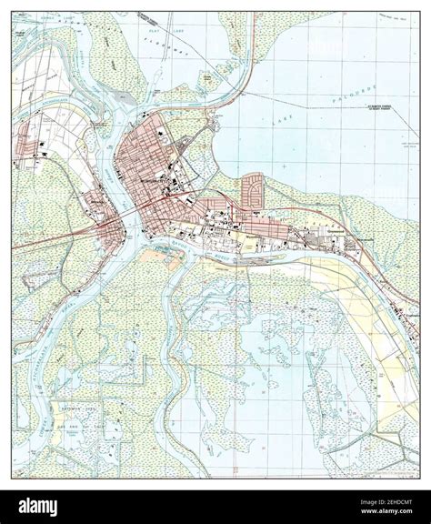 Morgan City Louisiana Map 1994 124000 United States Of America By