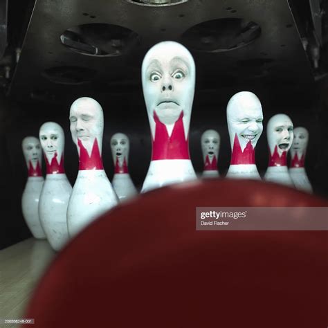 Bowling Pins With Faces Stock Foto Getty Images