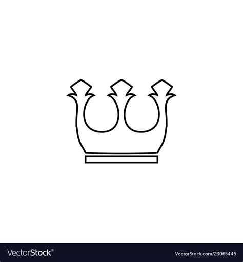 King Crown Logo Royalty Free Vector Image Vectorstock