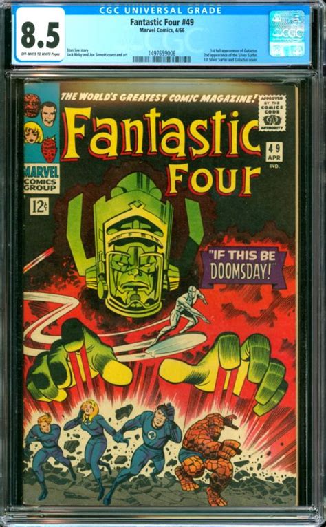 Fantastic Four 49 Cgc Graded 85 1st Full Appearance Of Galactus 2nd