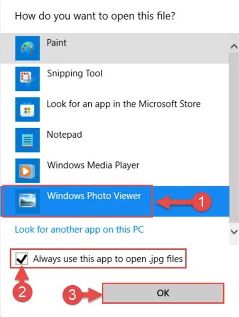 Enable Windows Photo Viewer Windows 10