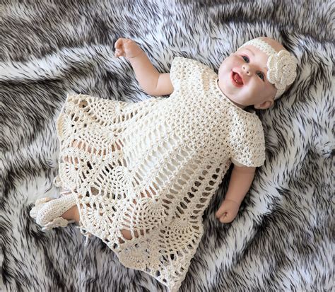 Crochet Baby Dress Set Dresses Baby Girls Clothing Somotocz
