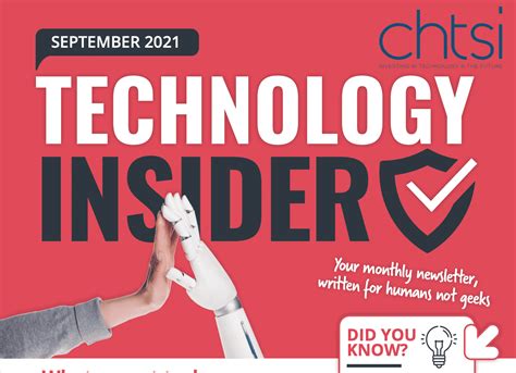 Download Newsletter September Technology Insider