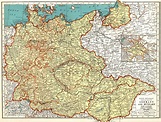 Alte Karte Deutschland 1940