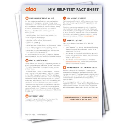 Afao Hiv Self Test Factsheet Meridian