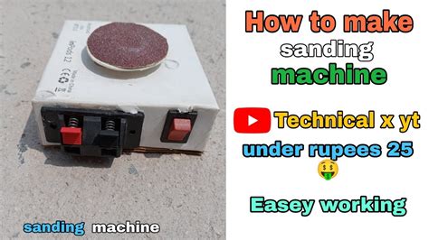 How To Make Power Full Sander Machine At Home YouTube