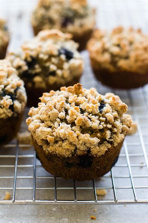 Blueberry Coffee Cake Muffins Vegan Gluten Free Oil Free