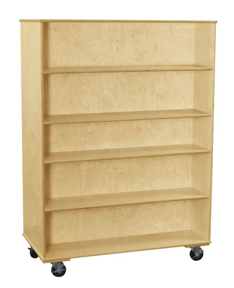 Classroom Select Mobile Adjustable Shelf Bookcase Double Sided 48 X