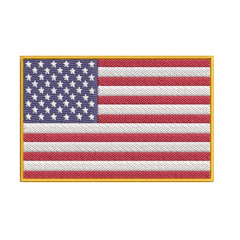 American Usa Us Flag Patch Embroidered Iron On Applique Etsy