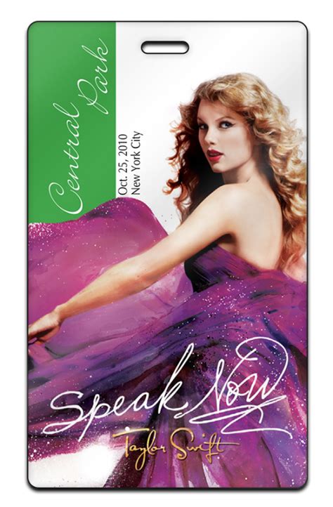 Taylor Swift Crew2 Custom Promotional Passes